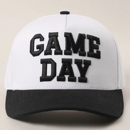 Game Day 3D Embroidered Linen Hat