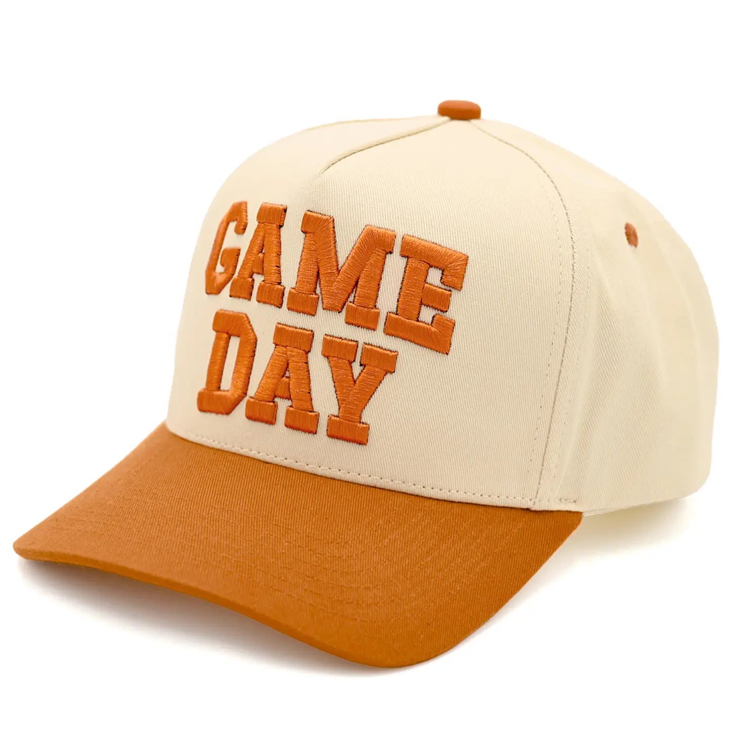 Game Day 3D Embroidered Linen Hat