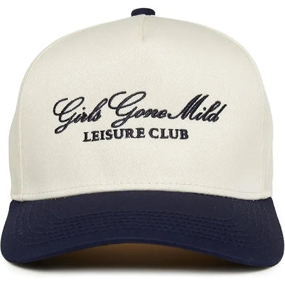 Girls Gone Mild Embroidered Linen Trucker Hat