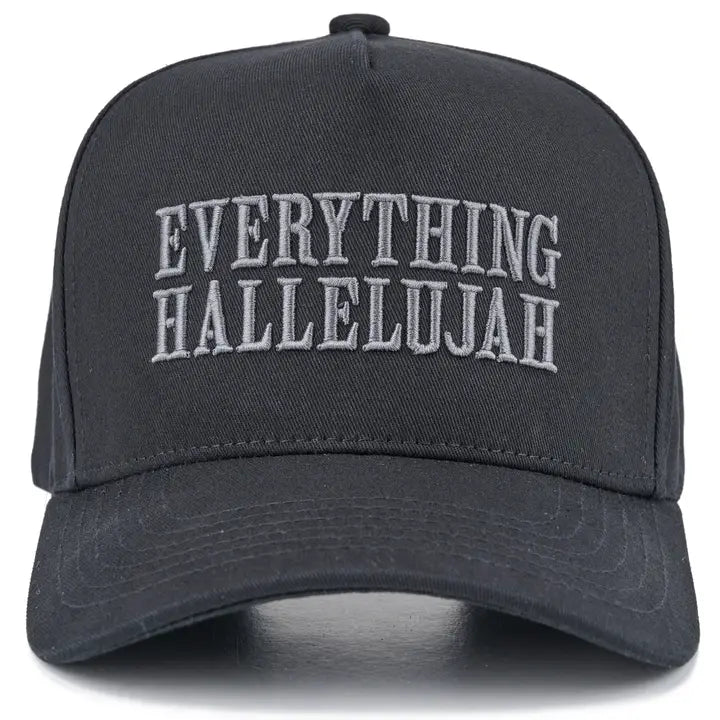 Everything Hallelujah 3-D Embroidery Linen Trucker Hat