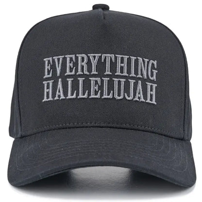 Everything Hallelujah 3-D Embroidery Linen Trucker Hat