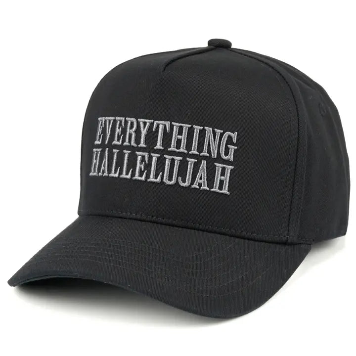Everything Hallelujah 3-D Embroidery Linen Trucker Hat