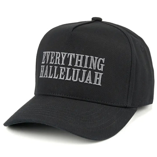 Everything Hallelujah 3-D Embroidery Linen Trucker Hat