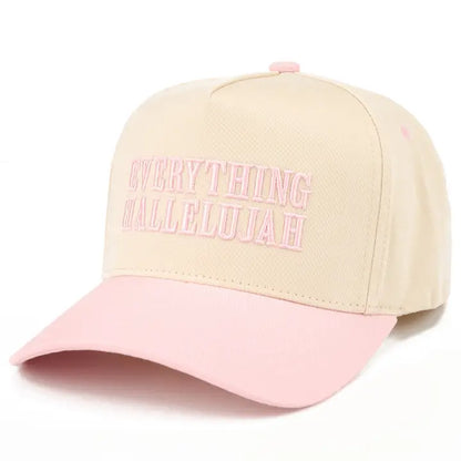 Everything Hallelujah 3-D Embroidery Linen Trucker Hat