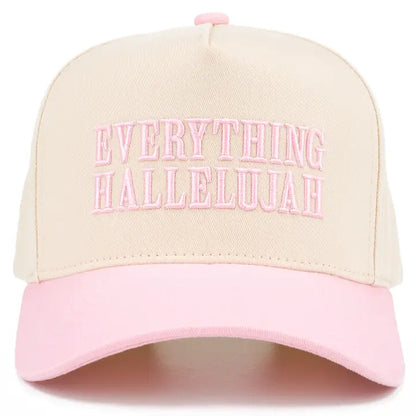 Everything Hallelujah 3-D Embroidery Linen Trucker Hat