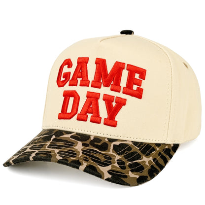 Game Day 3D Embroidered Linen Hat