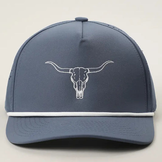Longhorn Rope Detail Embroidered Trucker Hat