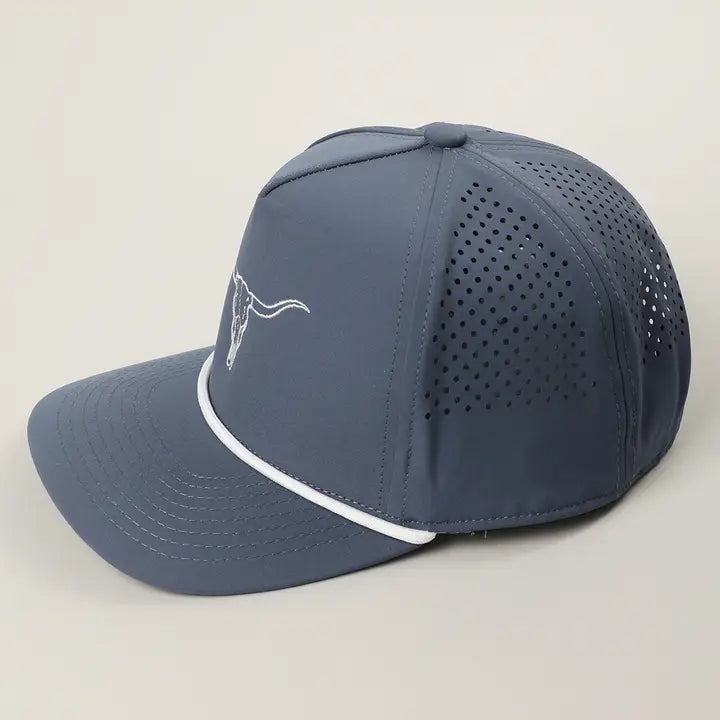 Longhorn Rope Detail Embroidered Trucker Hat