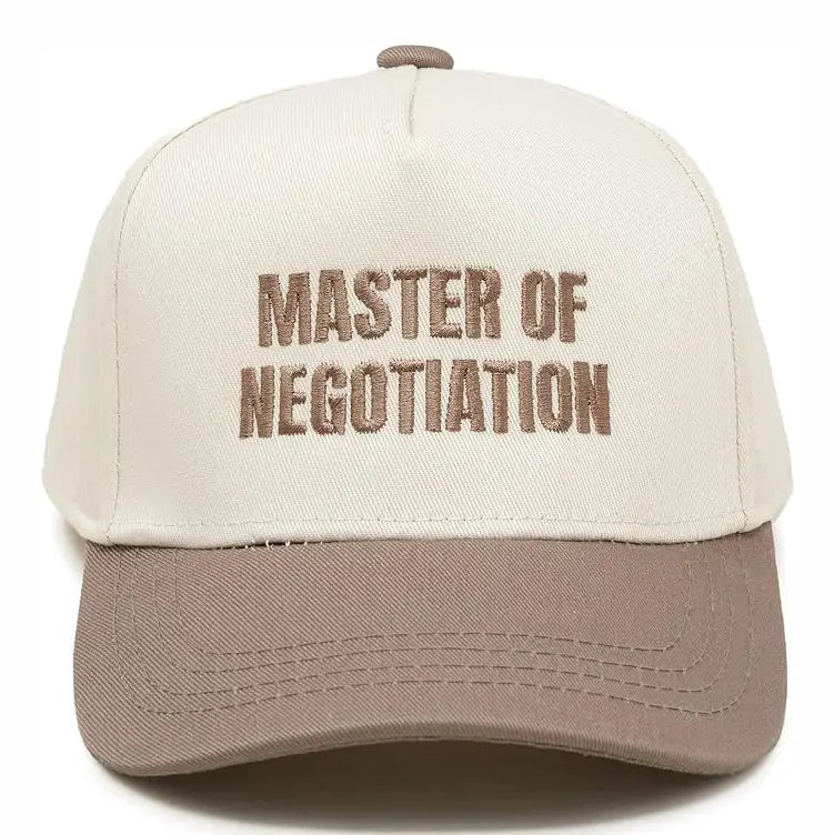 Children's Embroidered Two-Tone Linen Tucker Hats