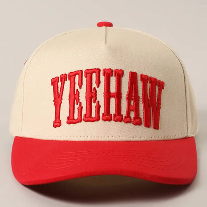 YeeHaw 3D Embroidered Linen Hat