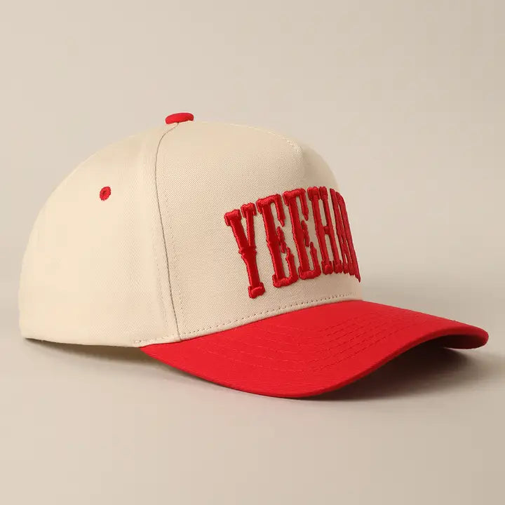 YeeHaw 3D Embroidered Linen Hat